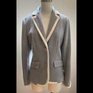 J. Crew heather grey nautical anchor button blazer jacket